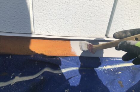 外壁塗装　春日井市　家の塗り替え　鉄部塗装