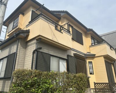 外壁塗装ツートンカラーの塗り替えです。