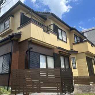 外壁塗装ツートンカラーの塗り替えです。